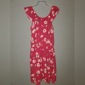 Children's Place Dress Floral pink XL 14 Easter
